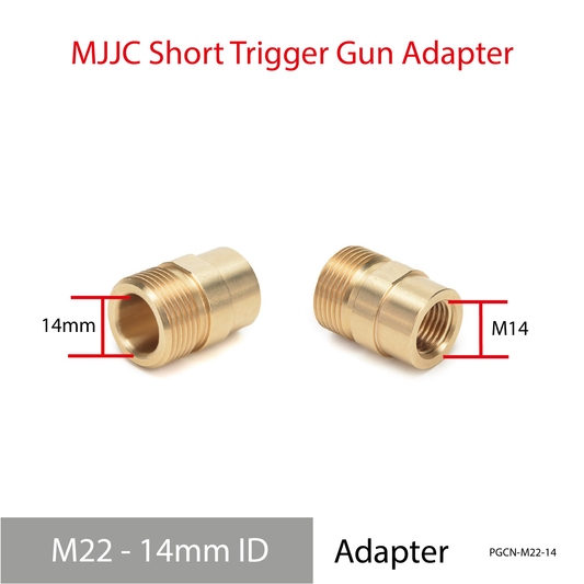 M22-14mm Inner Diameter Female adapter for MJJC Short Trigger Spray Gun