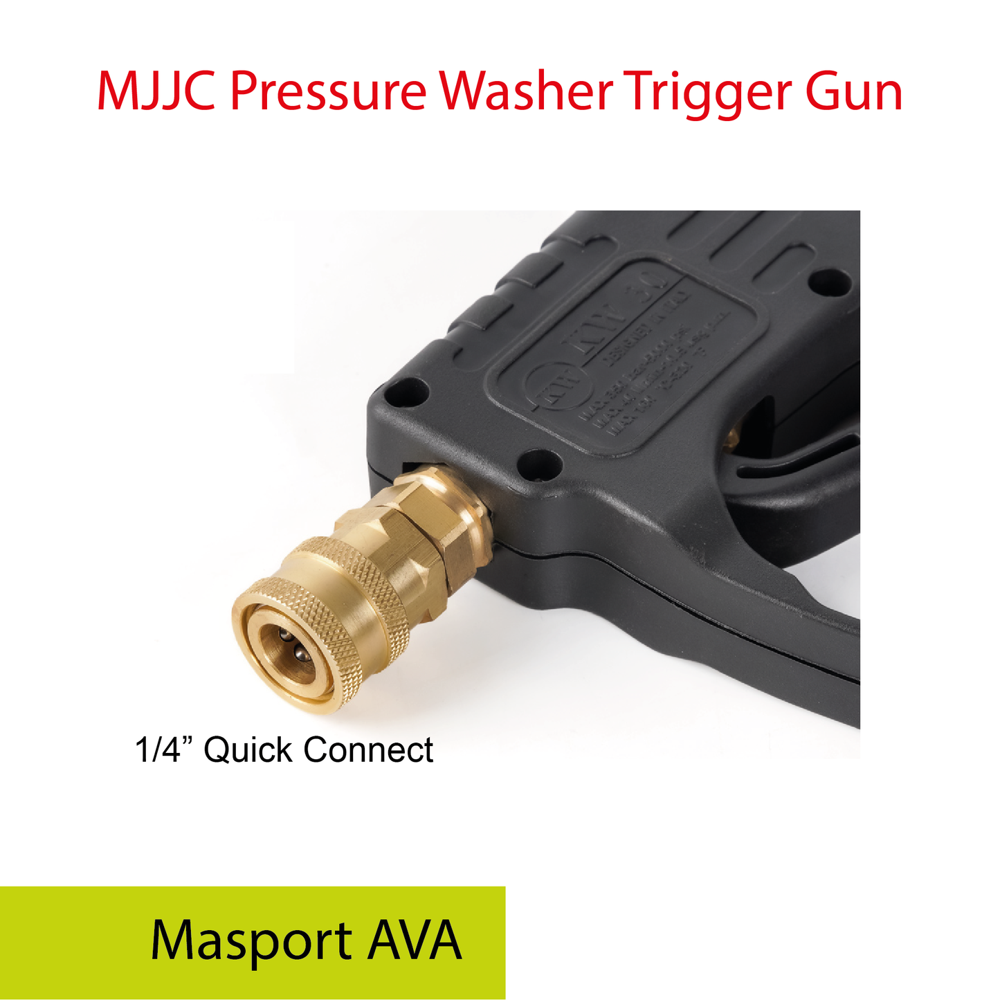 Masport AVA - MJJC Light Weight Pressure Washer Trigger Spray Gun with Live Swivel