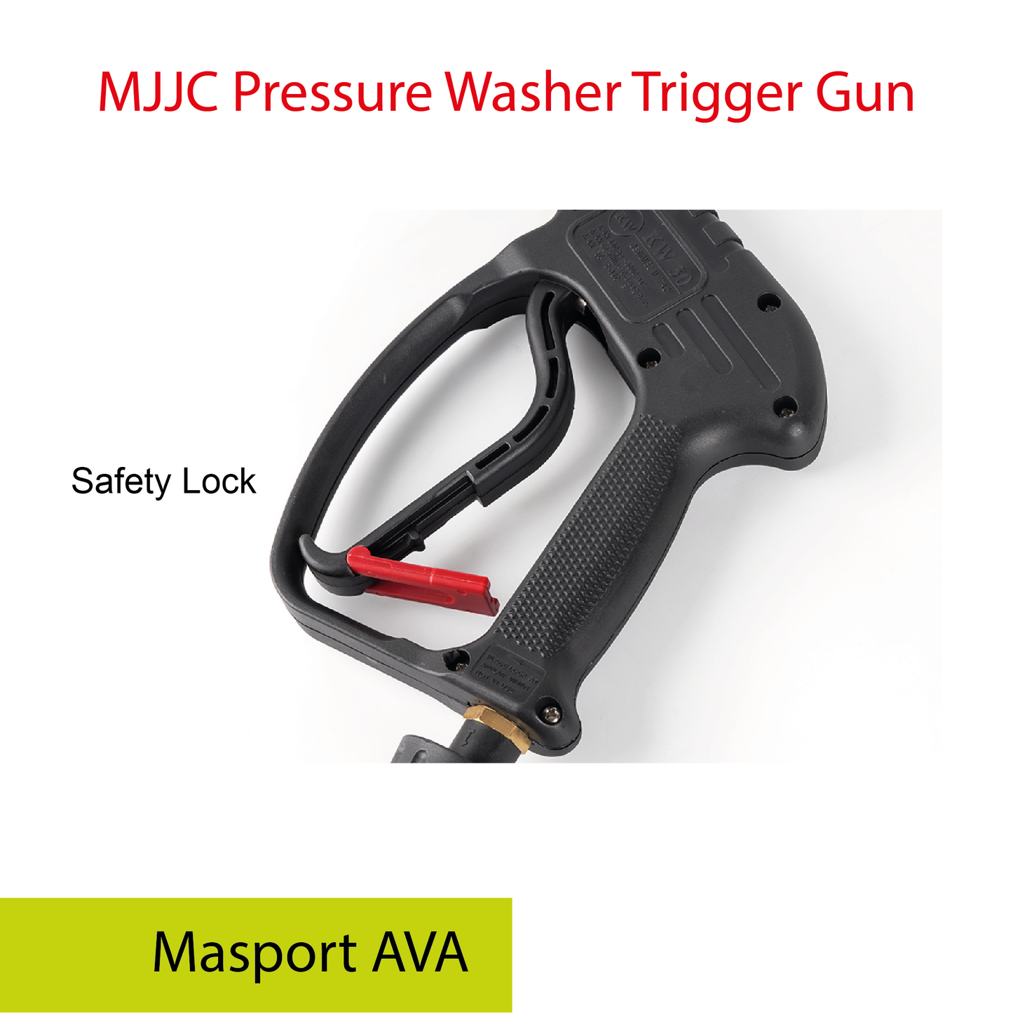Masport AVA - MJJC Light Weight Pressure Washer Trigger Spray Gun with Live Swivel
