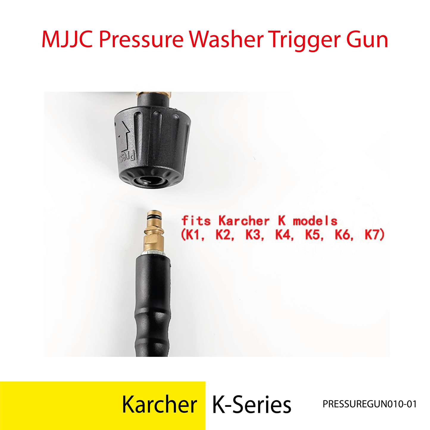 COMBO - Karcher K-Series MJJC Light Weight Trigger Spray Gun + Spray Nozzle (5 in 1 Spray Patterns)