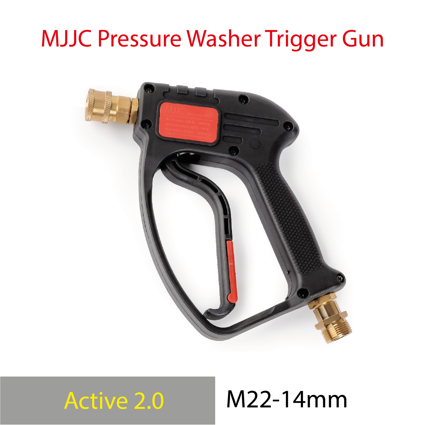 Blahst R18 & Pro pressure washer - M22-14mm - MJJC Light Weight Pressure Washer Short Trigger Gun with Live Swivel