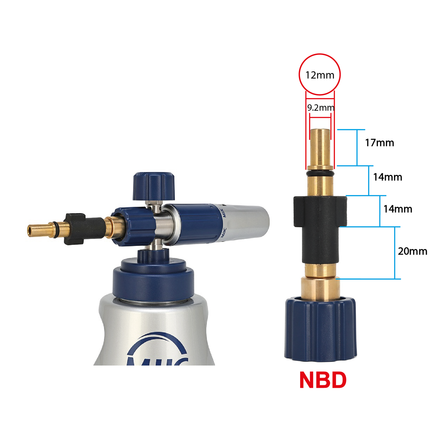 MJJC Foam Cannon PRO V3 - Aldi Ferrex Homelife pressure washer (Snow Foam Lance Gun)