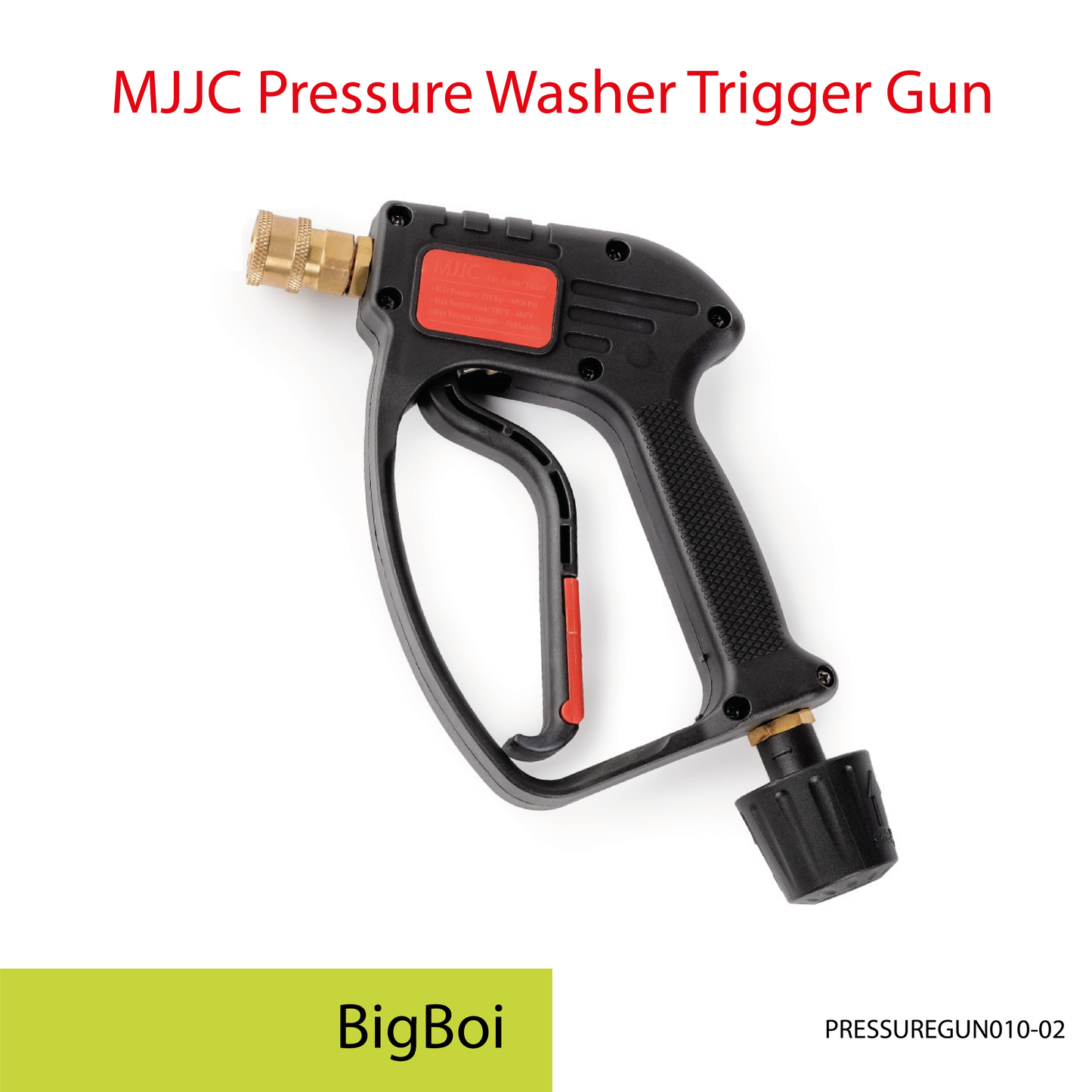 Big Boi - MJJC Light Weight Pressure Washer Trigger Spray Gun with Live Swivel