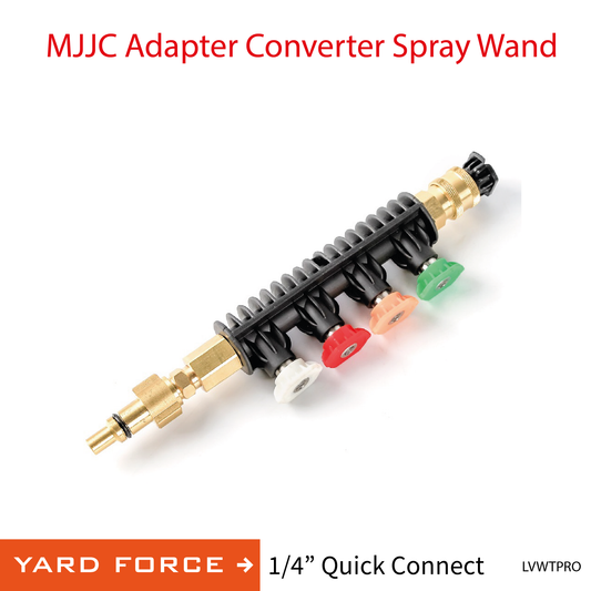 Yard Force MJJC Adapter Conversion Converter pressure washer Spray Wand with 5 spray tips