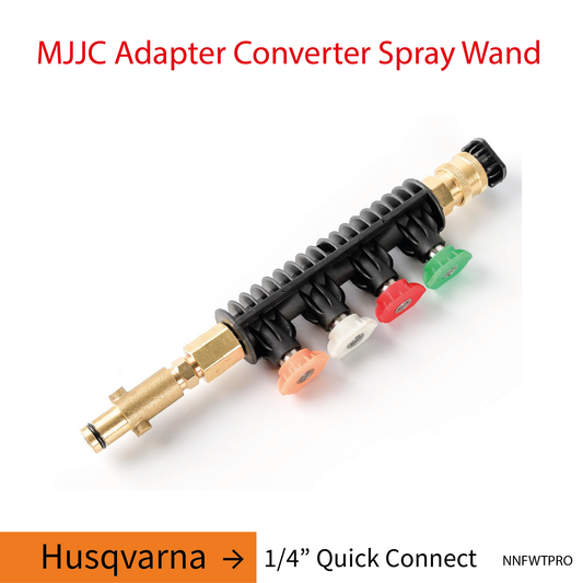 Husqvarna MJJC Adapter Conversion Converter pressure washer Spray Wand with 5 spray tips