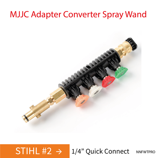 STIHL MJJC Adapter Conversion Converter pressure washer Spray Wand with 5 spray tips