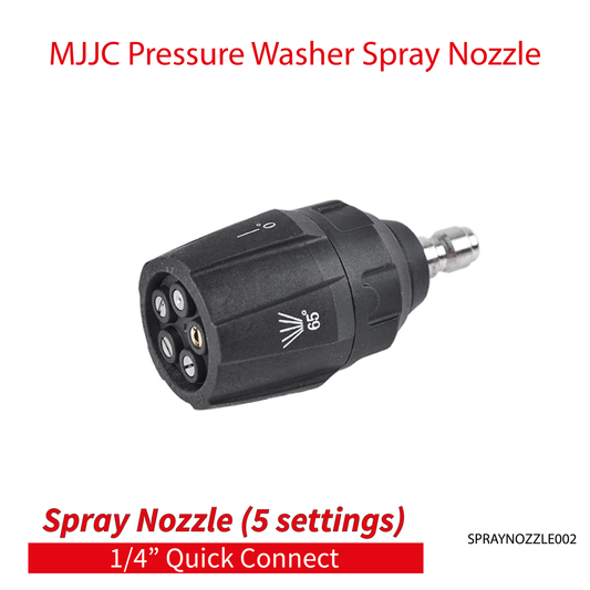 MJJC Pressure Washer (5 in 1) Spray Nozzle - 1/4" Quick Connect