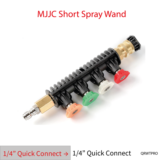 MJJC Light Weight Pressure Washer Short Spray Wand with 5 spray tips