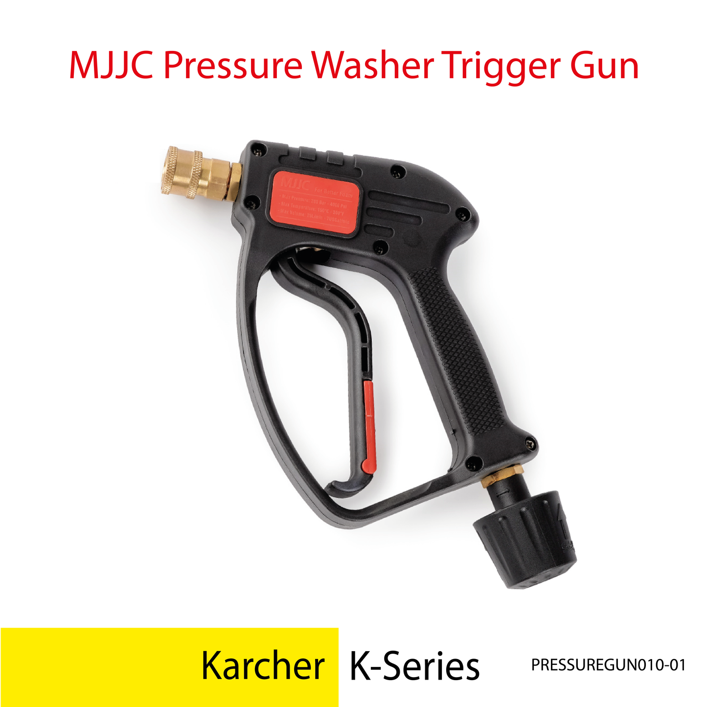 Karcher K-Series - MJJC Light Weight Pressure Washer Trigger Spray Gun with Live Swivel