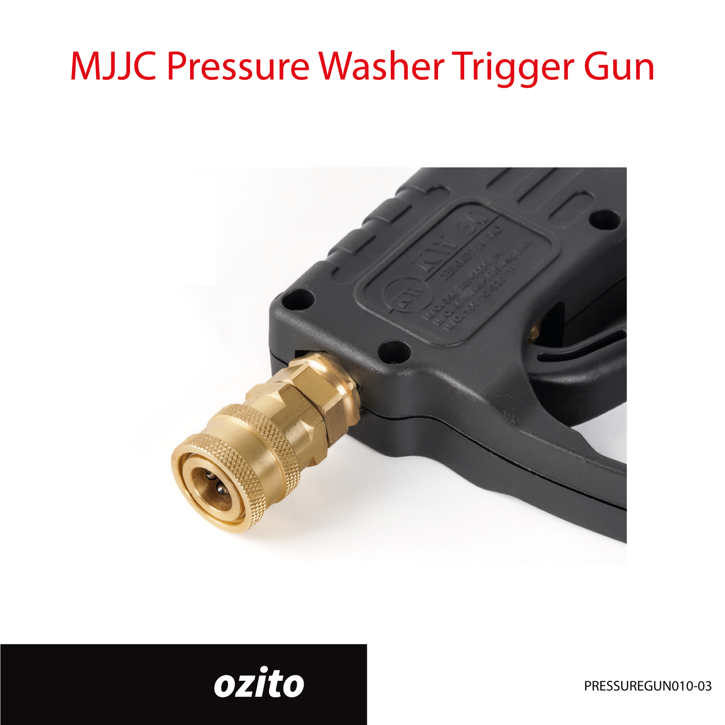 Ozito - MJJC Light Weight Pressure Washer Trigger Spray Gun with Live Swivel