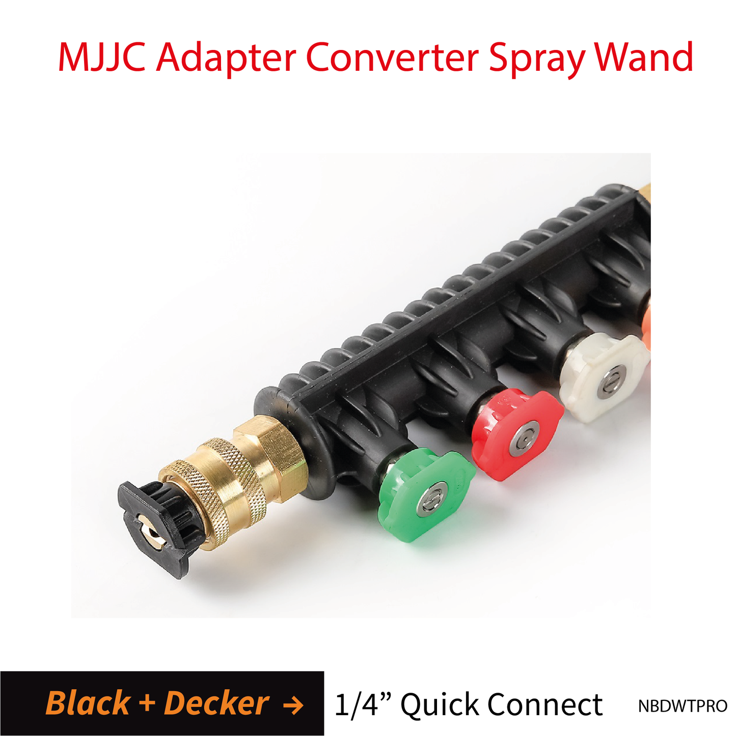 Black & Decker MJJC Adapter Conversion Converter pressure washer Spray Wand with 5 spray tips