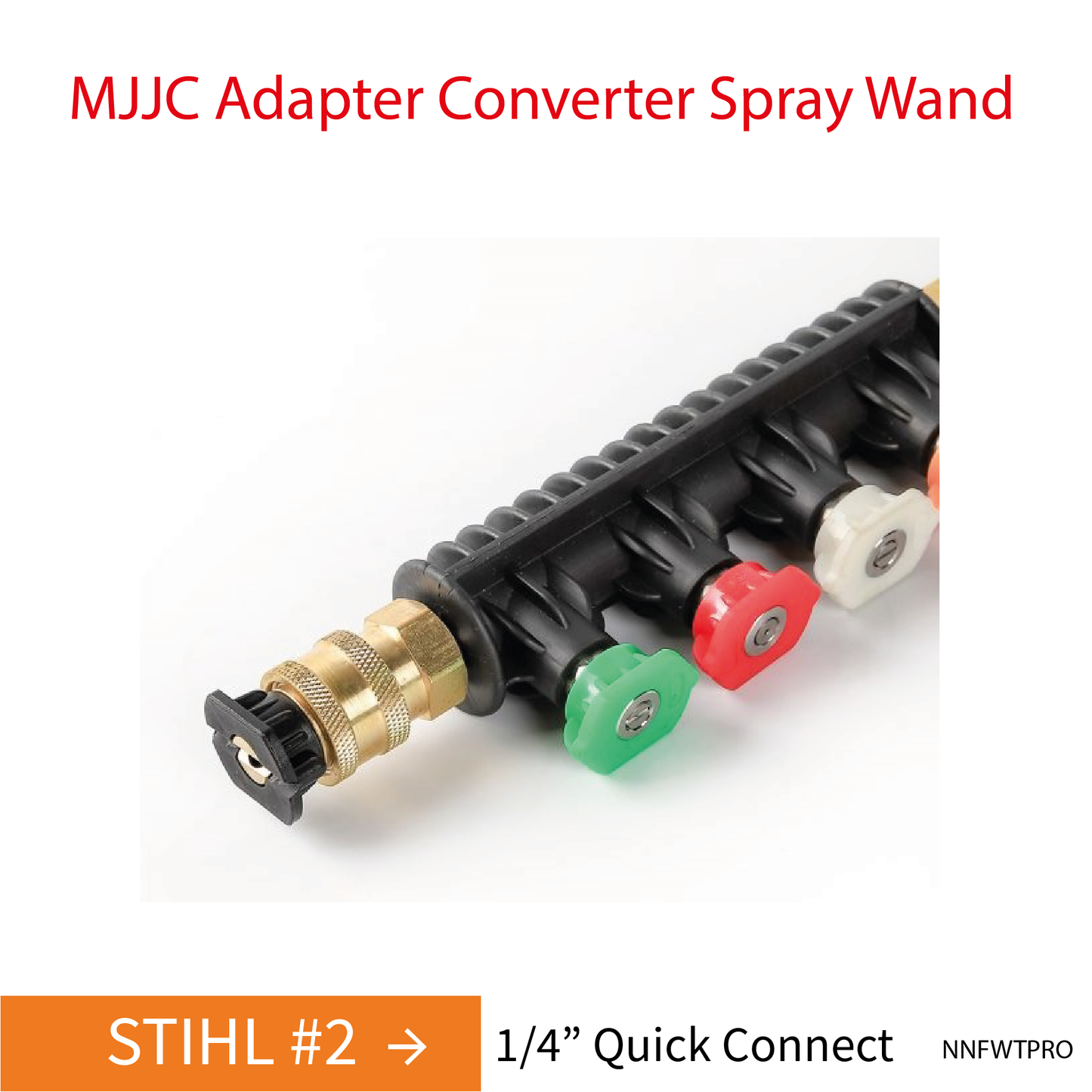 STIHL MJJC Adapter Conversion Converter pressure washer Spray Wand with 5 spray tips