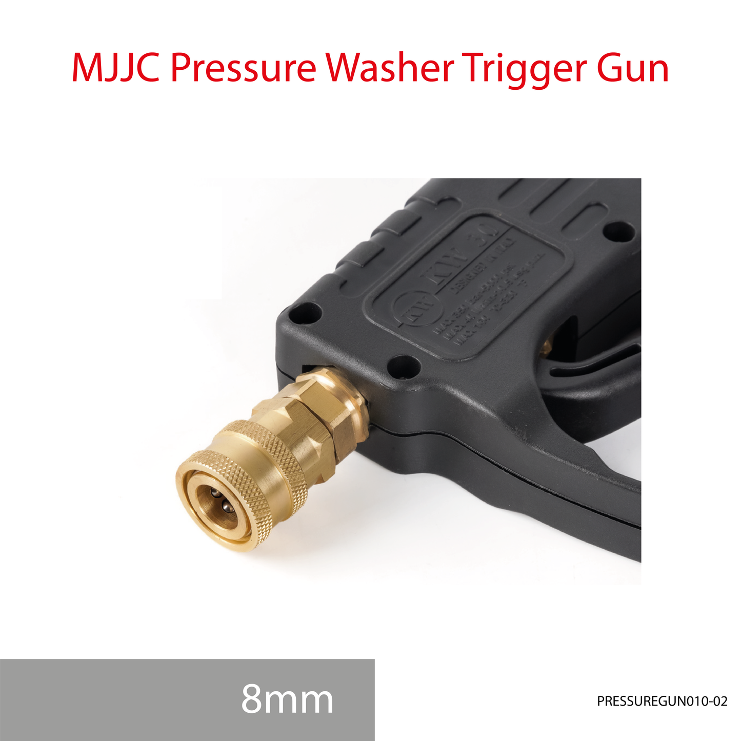 MJJC 8mm hose tip Light Weight Pressure Washer Trigger Spray Gun with Live Swivel