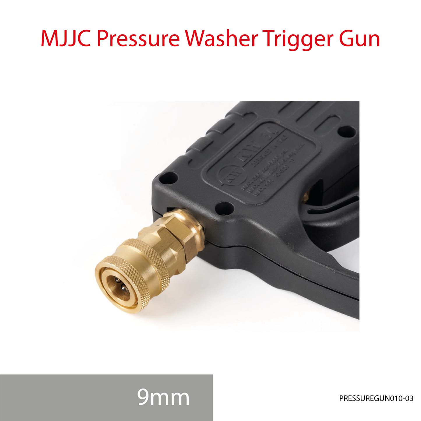 MJJC 9mm hose tip Light Weight High Pressure Washer Trigger Spray Gun with Live Swivel