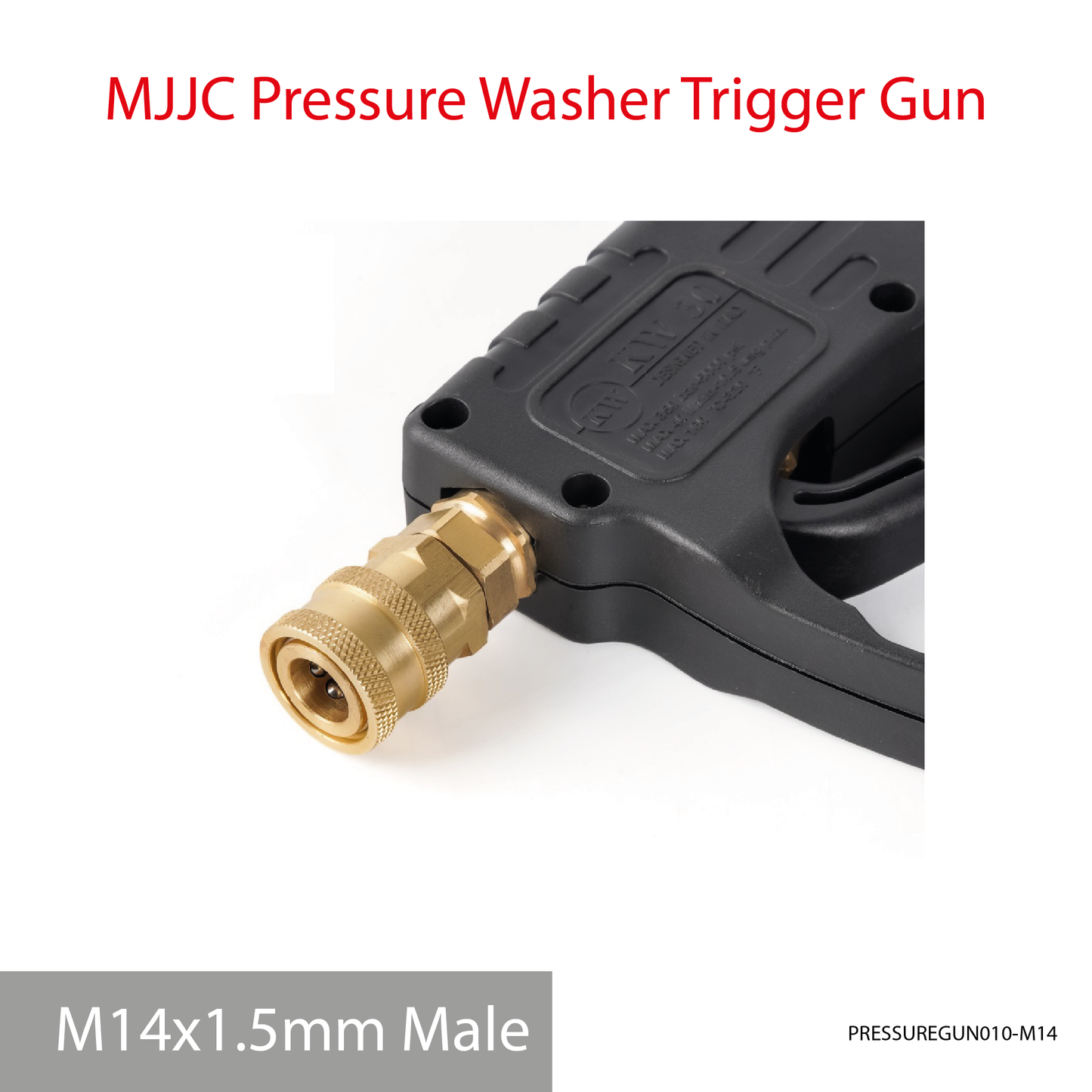 M14x1.5mm Male Thread - MJJC Light Weight Pressure Washer Short Trigger Gun with Live Swivel