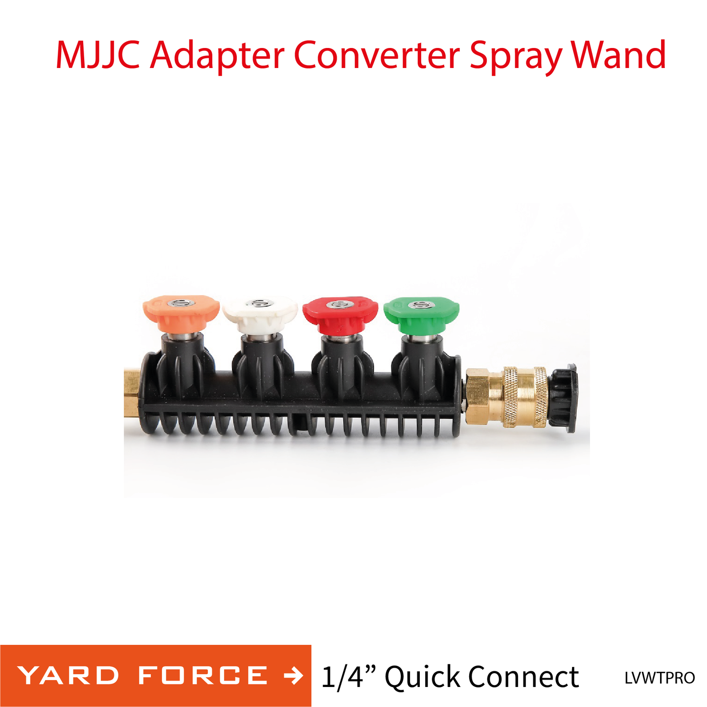 Yard Force MJJC Adapter Conversion Converter pressure washer Spray Wand with 5 spray tips