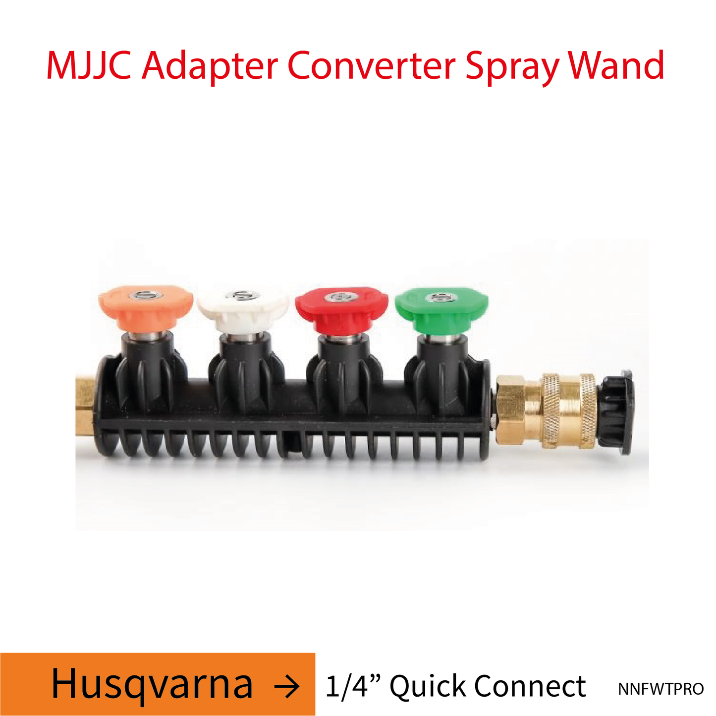 Husqvarna MJJC Adapter Conversion Converter pressure washer Spray Wand with 5 spray tips