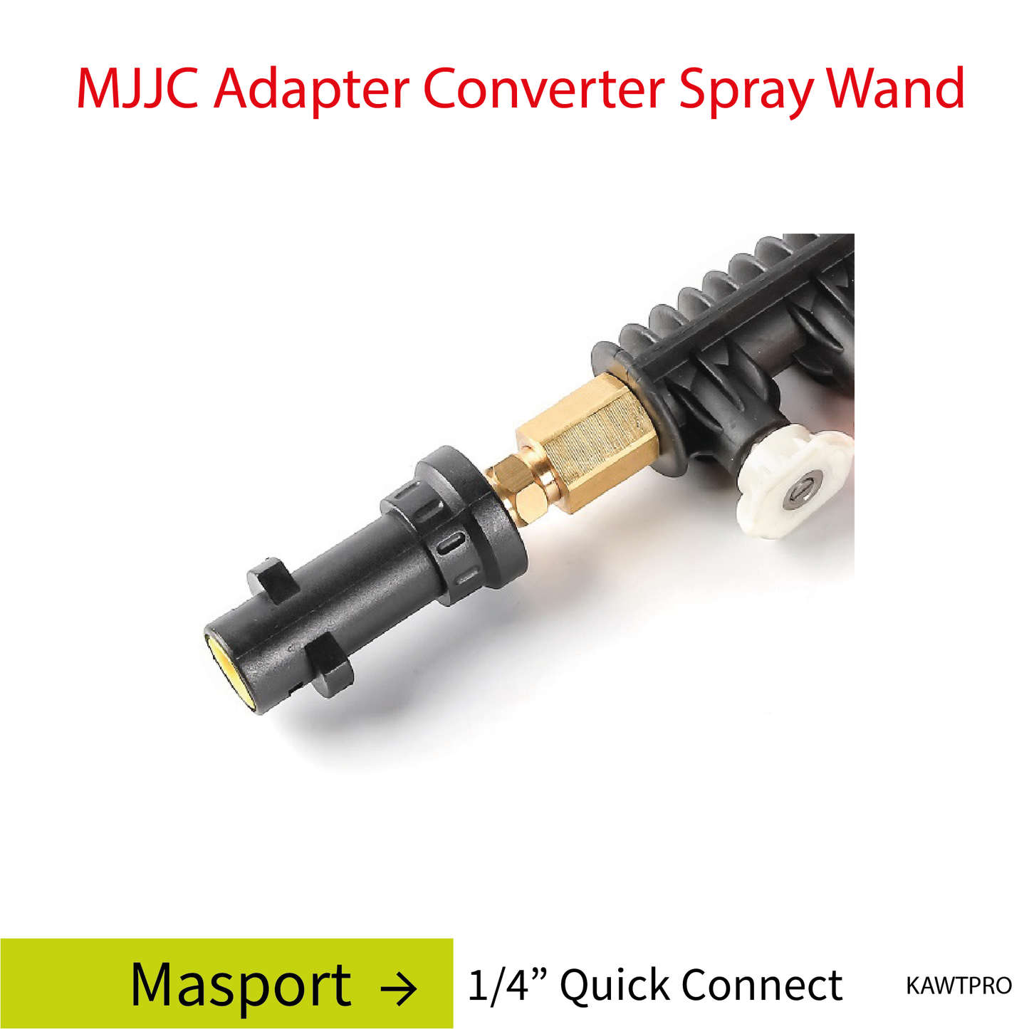 Masport AVA MJJC Pressure Washer Adapter Conversion Converter Spray Wand with 5 spray tips