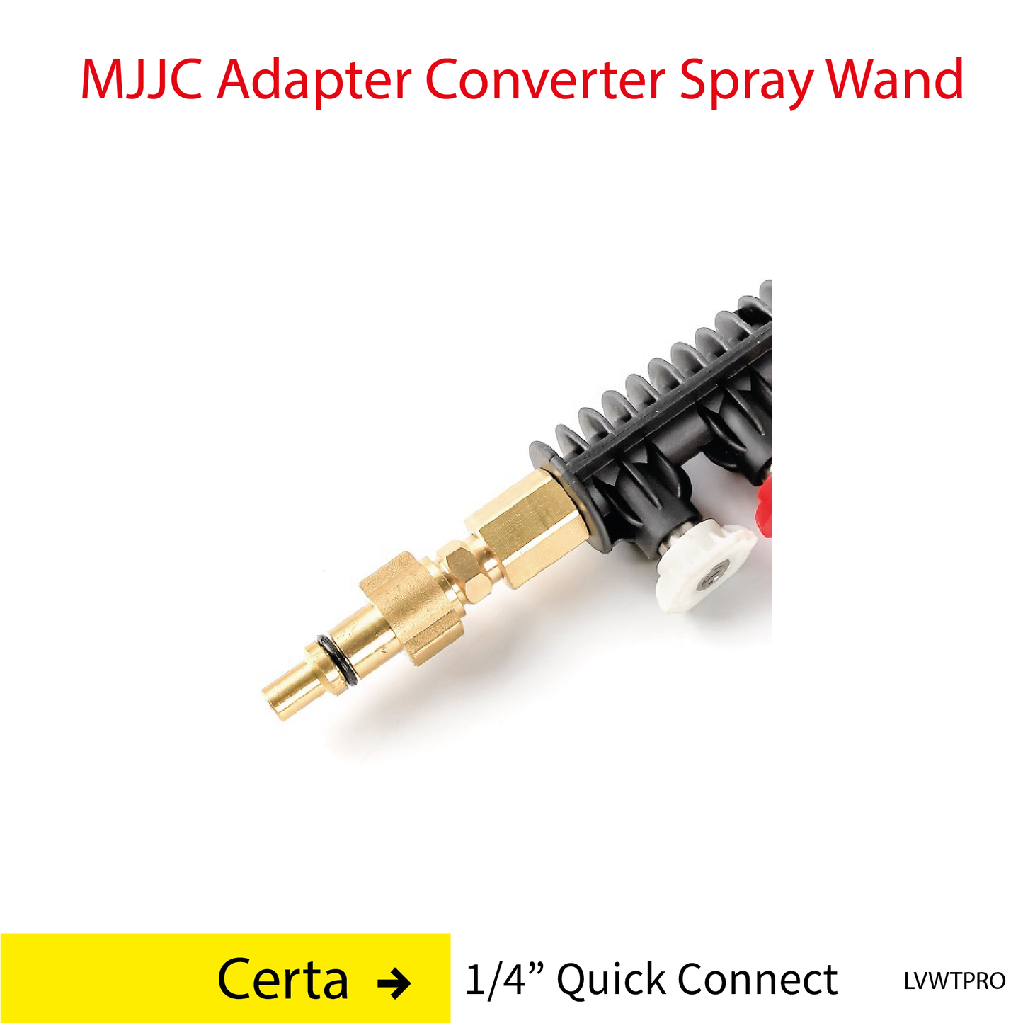 Certa MJJC Adapter Conversion Converter pressure washer Spray Wand with 5 spray tips