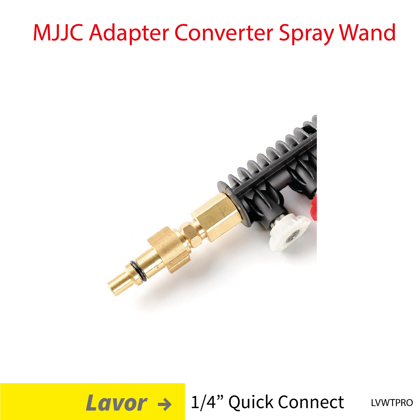 Lavor MJJC Adapter Conversion Converter pressure washer Spray Wand with 5 spray tips