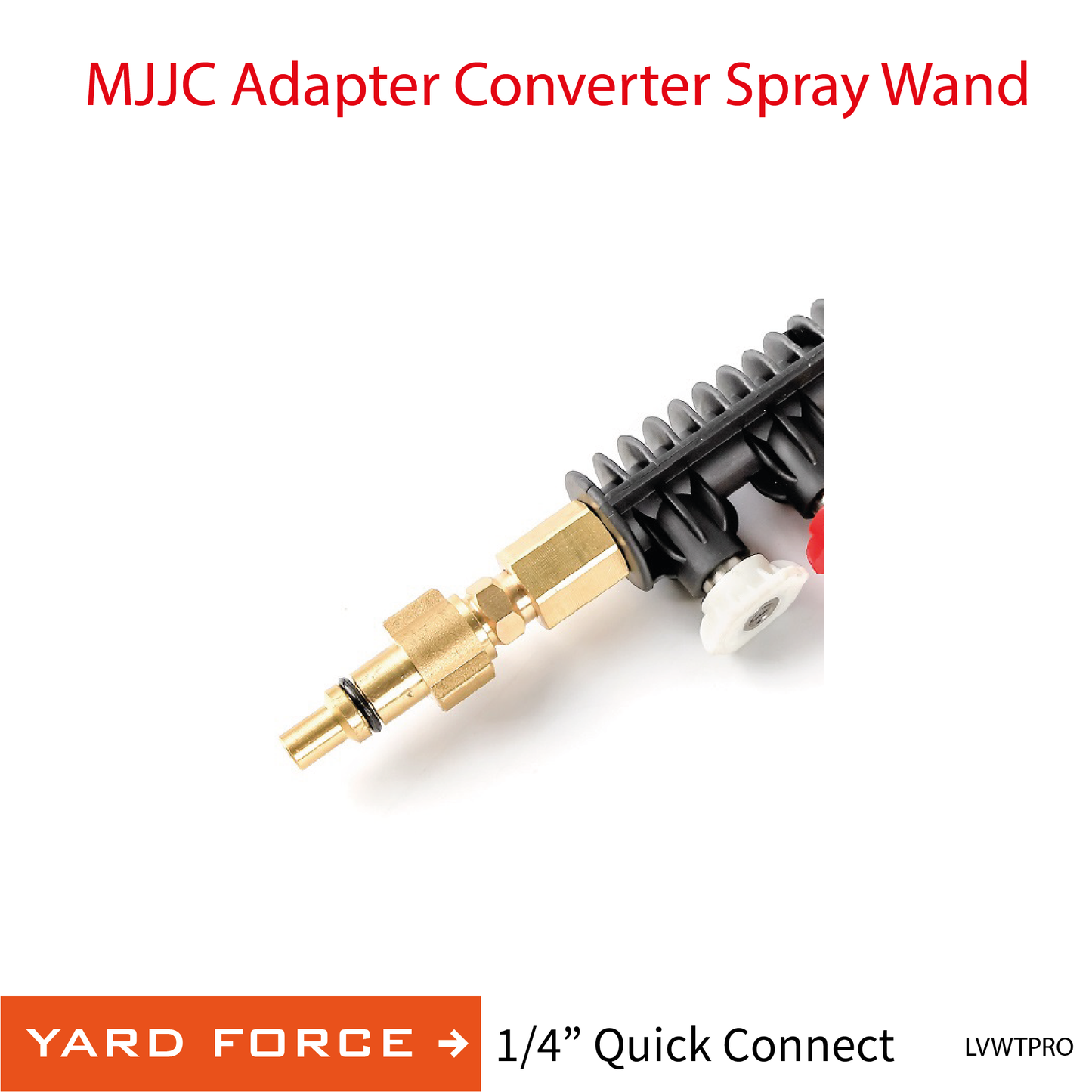 Yard Force MJJC Adapter Conversion Converter pressure washer Spray Wand with 5 spray tips