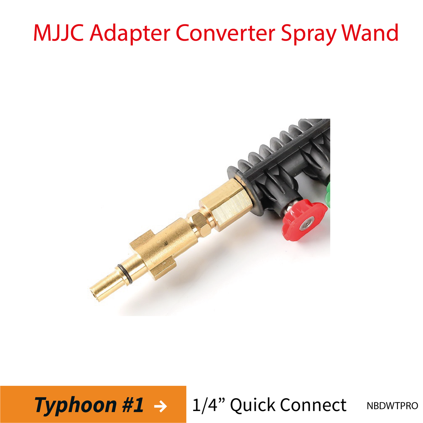 Typhoon#1 MJJC Pressure Washer Adapter Conversion Converter Spray