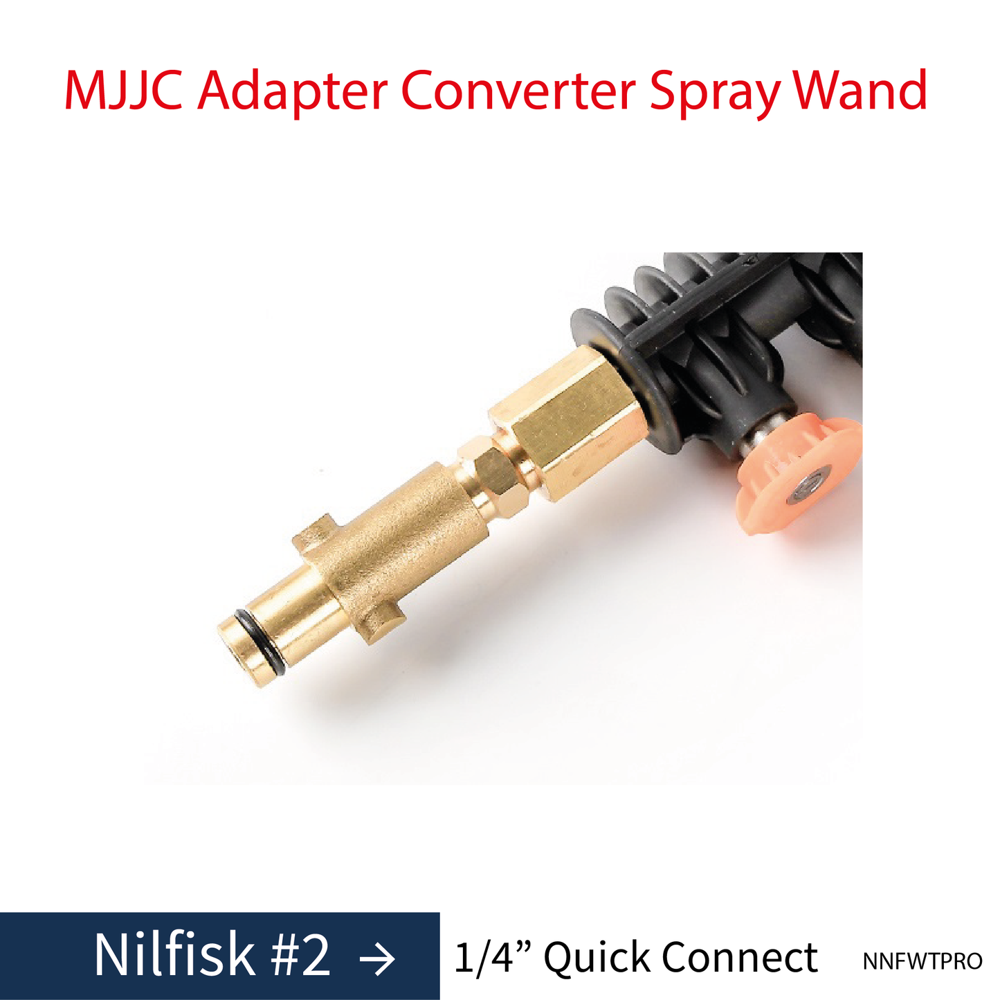 Nilfisk MJJC Adapter Conversion Converter pressure washer Spray Wand with 5 spray tips