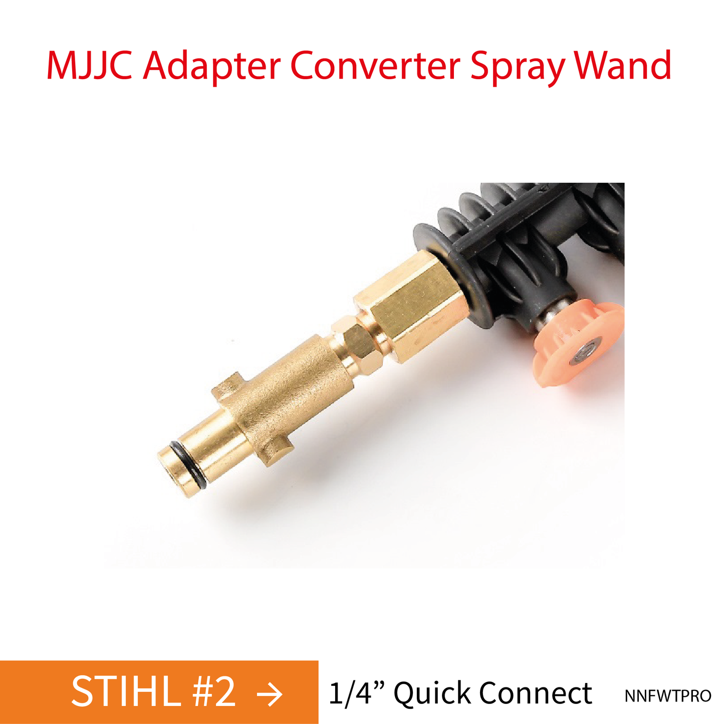 STIHL MJJC Adapter Conversion Converter pressure washer Spray Wand with 5 spray tips