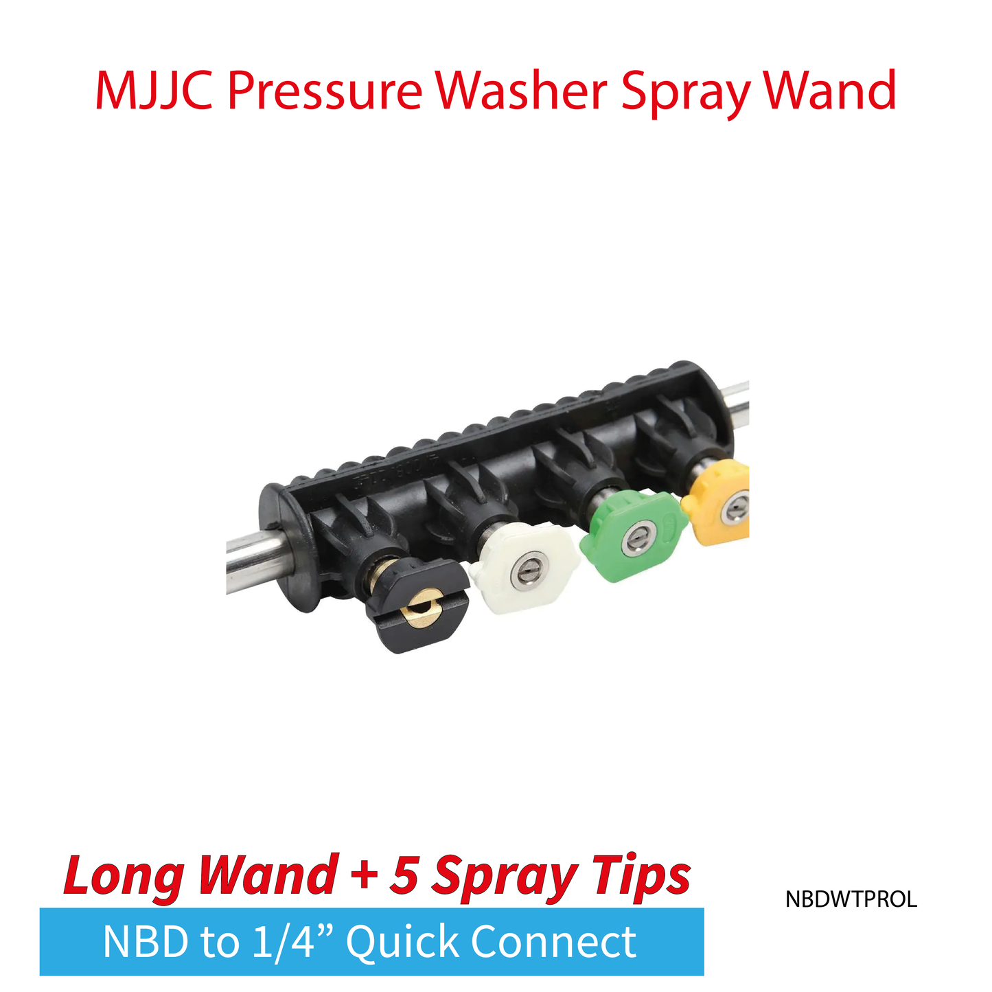 MJJC Light Weight Pressure Washer Long Spray Wand Ryobi#2 / Bosch / Ozito#2 / Michelin / Aldi#2 / Black+Decker