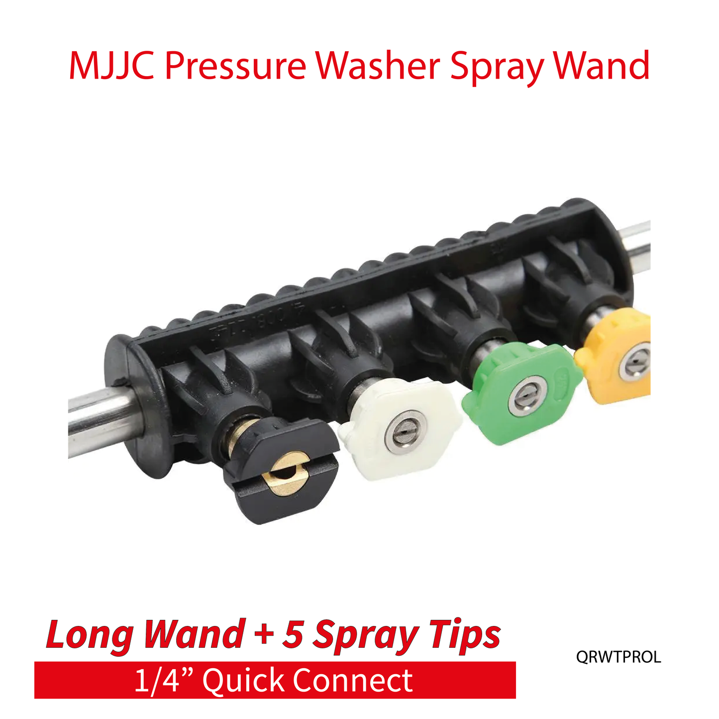 MJJC Light Weight Pressure Washer Long Spray Wand 1/4" Quick Connect