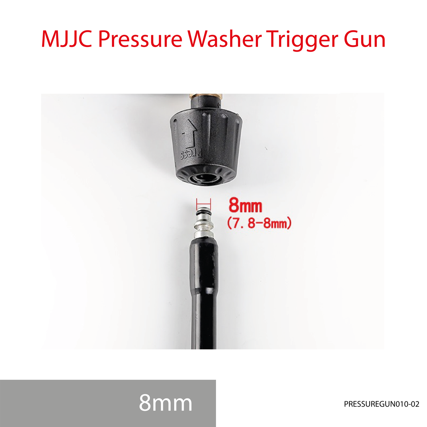 MJJC 8mm hose tip Light Weight Pressure Washer Trigger Spray Gun with Live Swivel