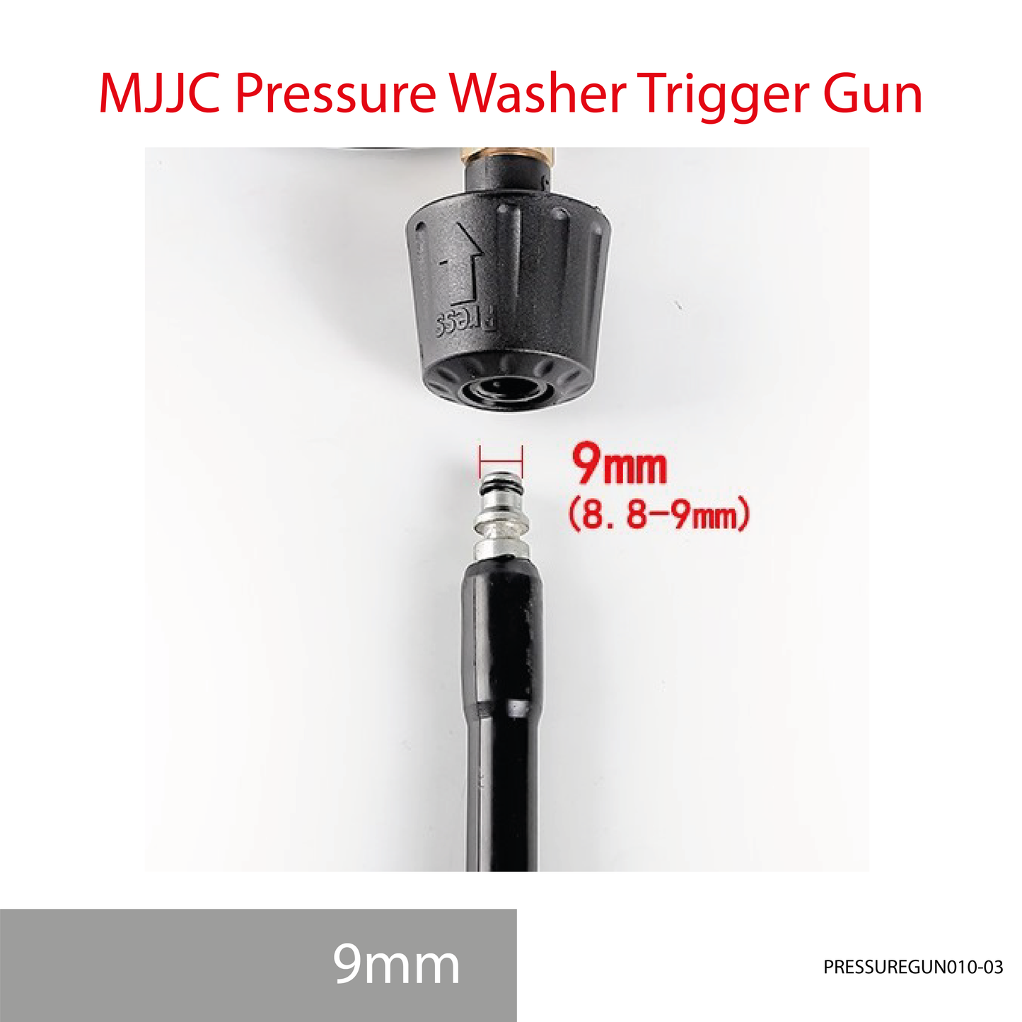 MJJC 9mm hose tip Light Weight High Pressure Washer Trigger Spray Gun with Live Swivel