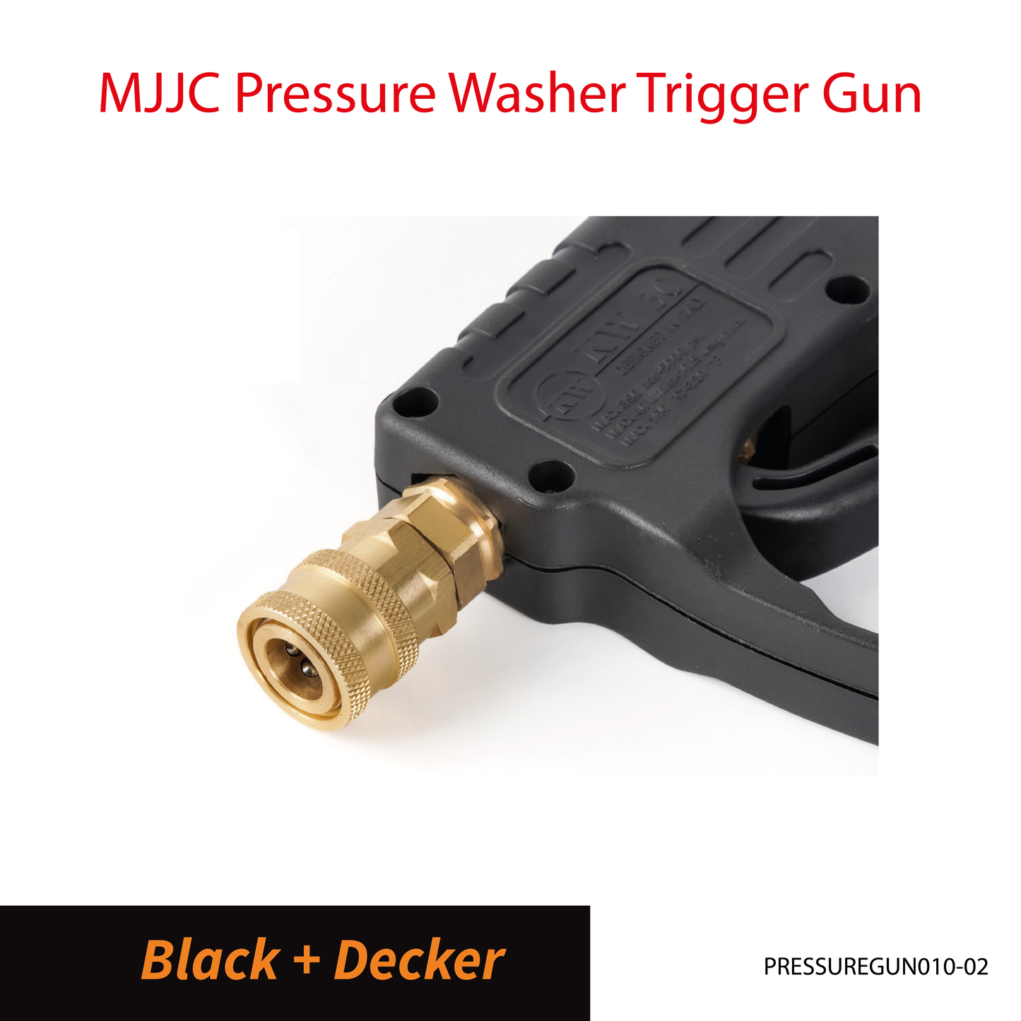 Black+Decker - MJJC Light Weight Pressure Washer Trigger Spray Gun with Live Swivel