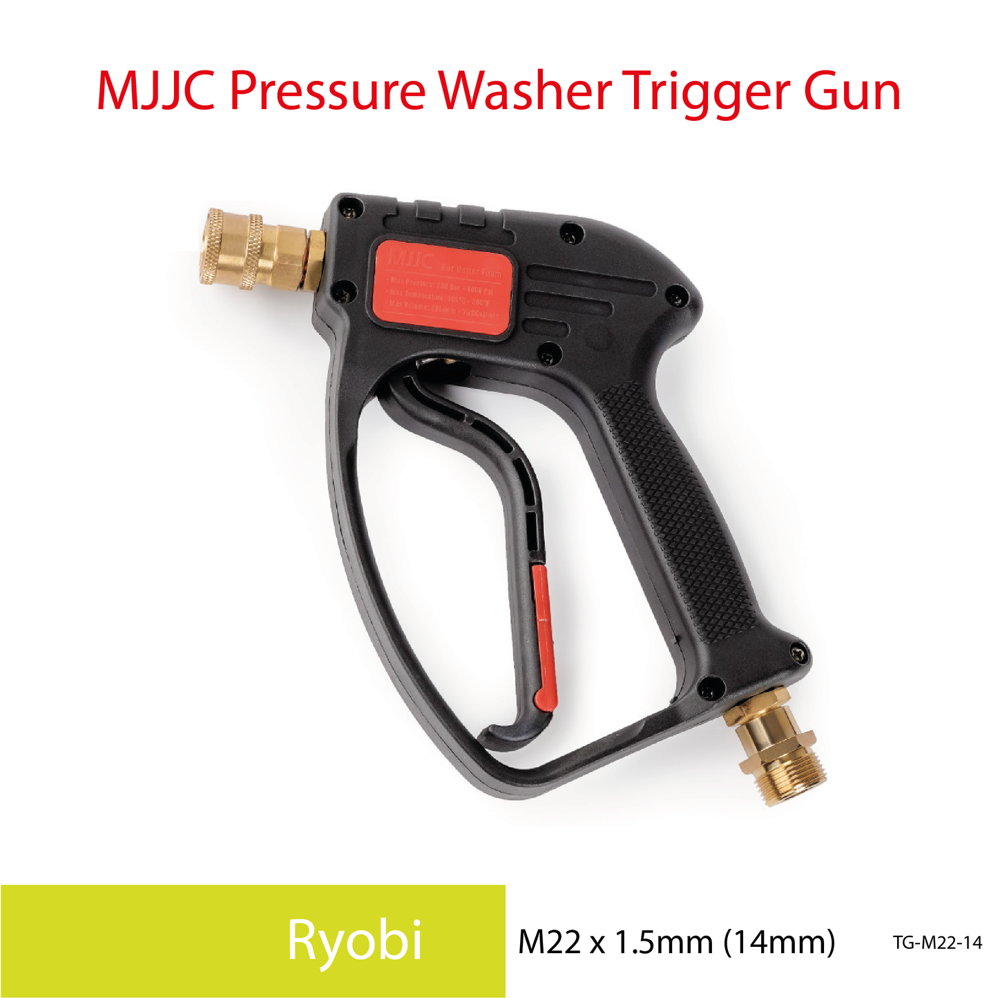 Ryobi - MJJC Light Weight Pressure Washer Trigger Spray Gun with Live Swivel