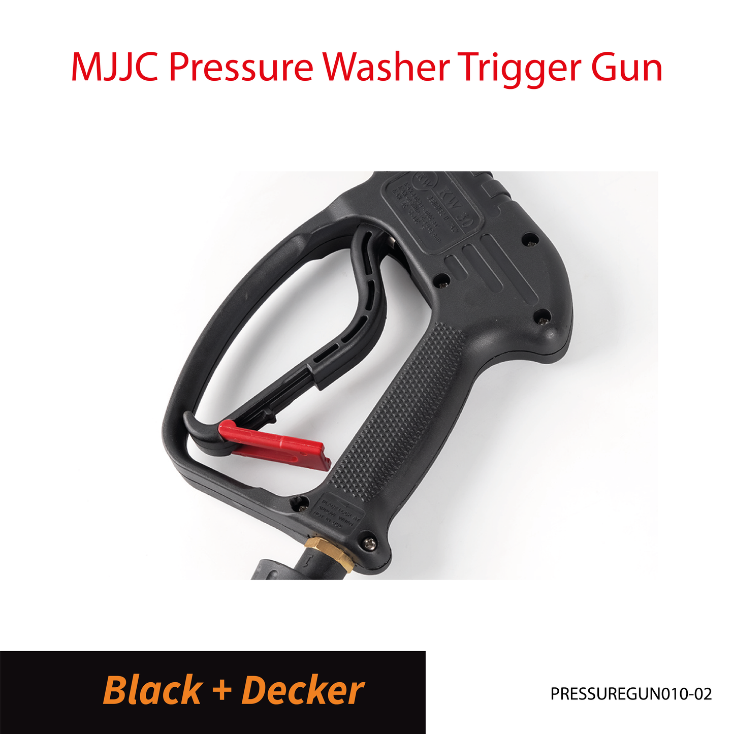 Black+Decker - MJJC Light Weight Pressure Washer Trigger Spray Gun with Live Swivel