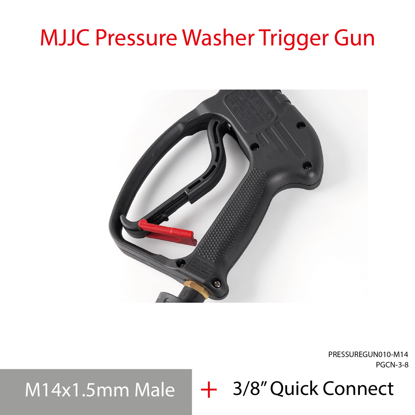 3/8" Quick Connect - MJJC Light Weight Pressure Washer Short Trigger Gun with Live Swivel
