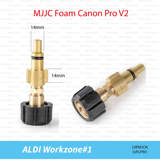 Aldi Workzone#1 (LVPROCN) Adapter for MJJC Foam Cannon Pro V2 (LVFLPRO)