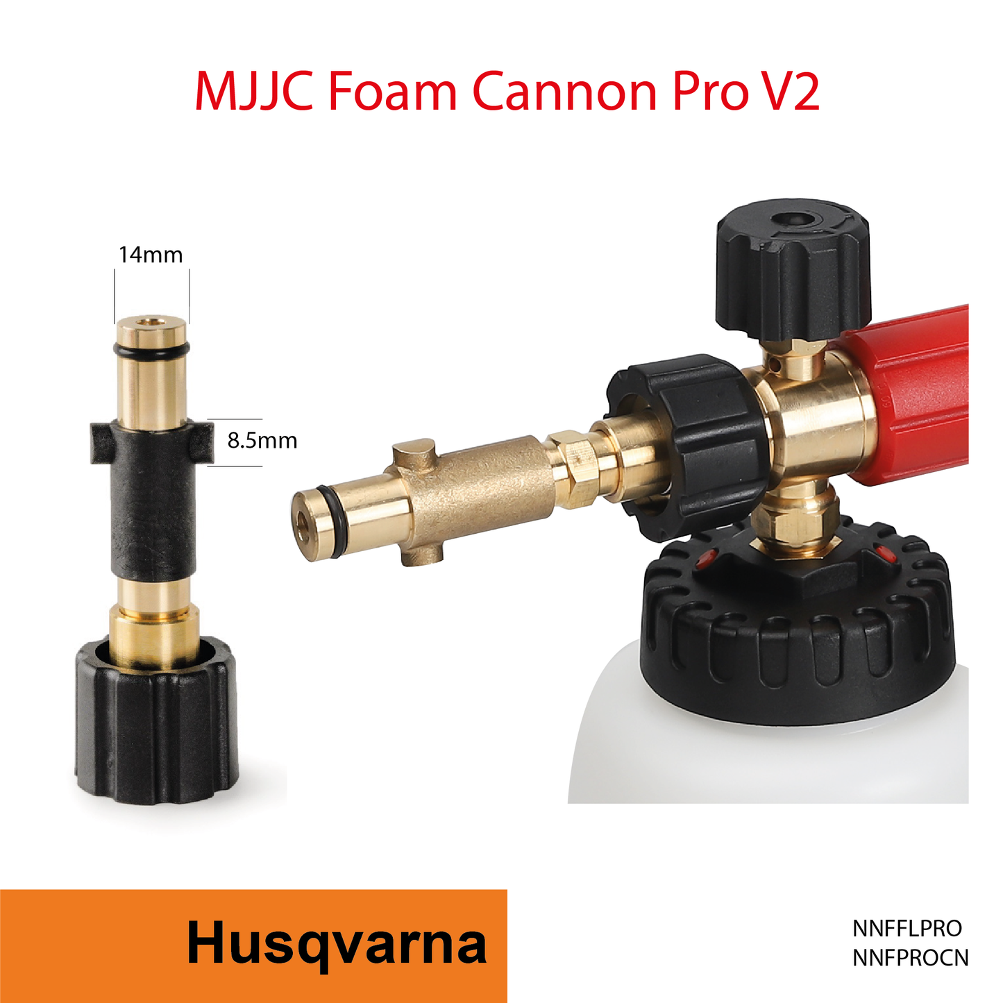 Husqvarna Adapter for MJJC Foam Cannon Pro V2 (NNFFLPRO)