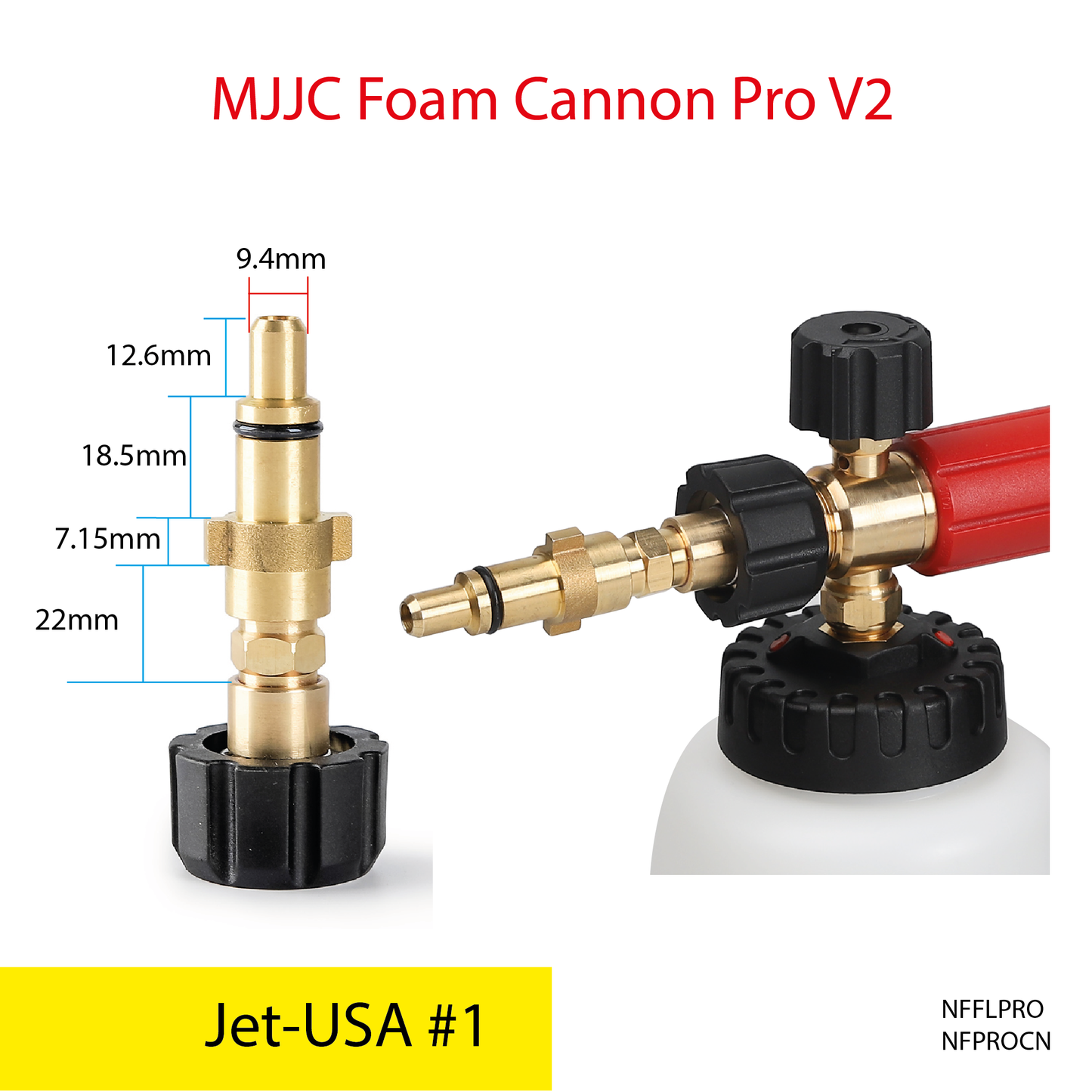 Jet-USA pressure washer - MJJC Foam Cannon Pro V2 (Pressure Washer Snow Foam Lance Gun)