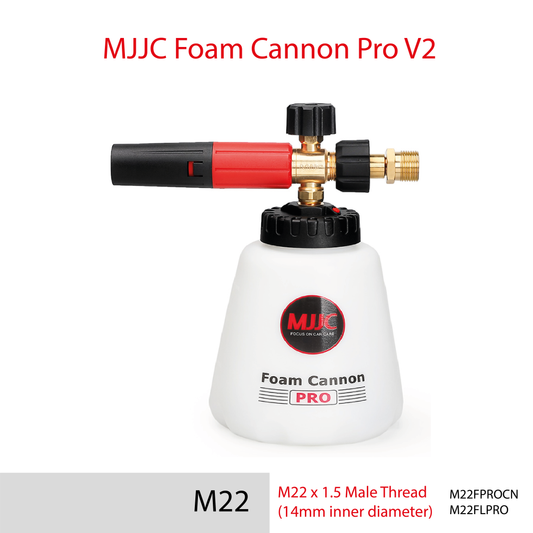 M22 x 1.5 Male Thread pressure washer - MJJC Foam Cannon Pro V2 (Pressure Washer Snow Foam Lance Gun)