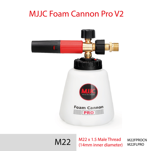 M22 x 14mm Male Thread pressure washer - MJJC Foam Cannon Pro V2 (Pressure Washer Snow Foam Lance Gun)