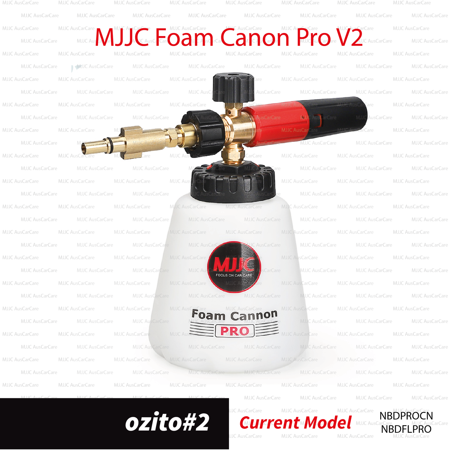 Ozito#2 (NBDPROCN) Adapter for MJJC Foam Cannon Pro V2 (NBDFLPRO)