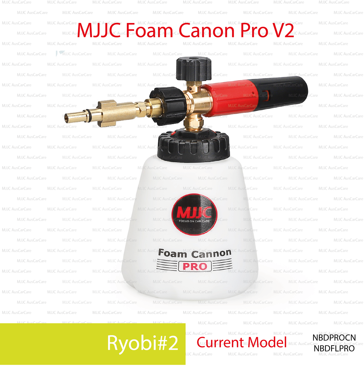 Ryobi#2 (NBDPROCN) Adapter for MJJC Foam Cannon Pro V2 (NBDFLPRO)