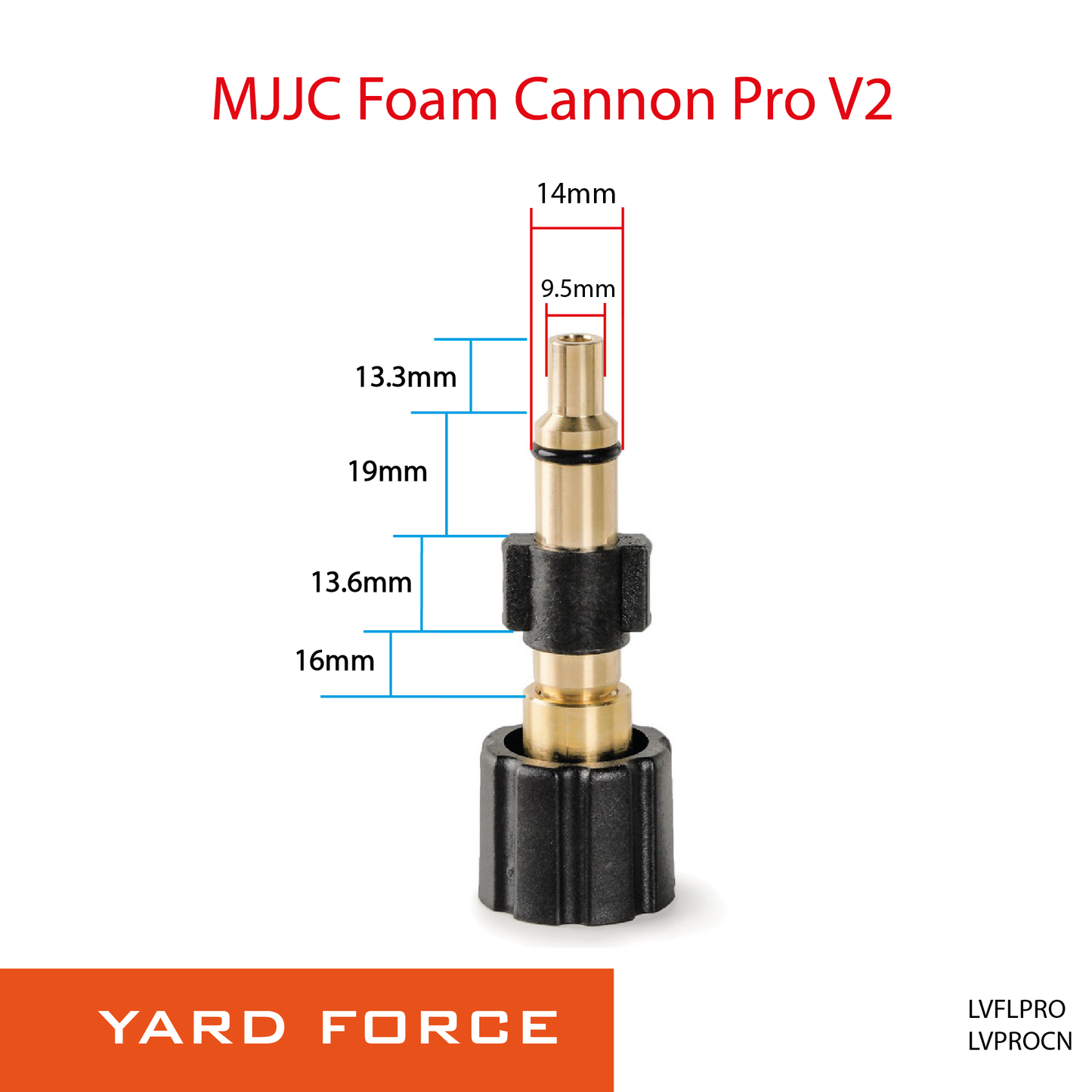 Yard Force pressure washer - MJJC Foam Cannon Pro V2 (Pressure Washer Snow Foam Lance Sprayer Gun)