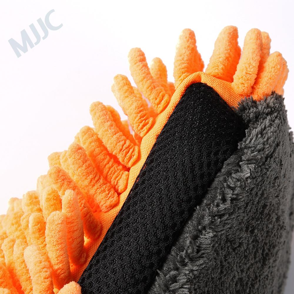 MJJC Chenille and Microfiber Wash Mitt with Waterproof Liner