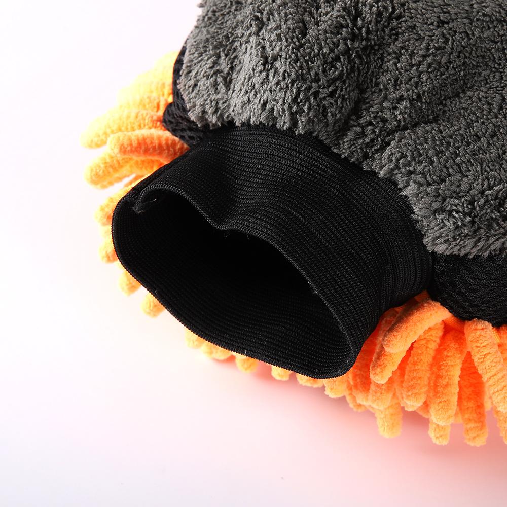 MJJC Chenille and Microfiber Wash Mitt with Waterproof Liner