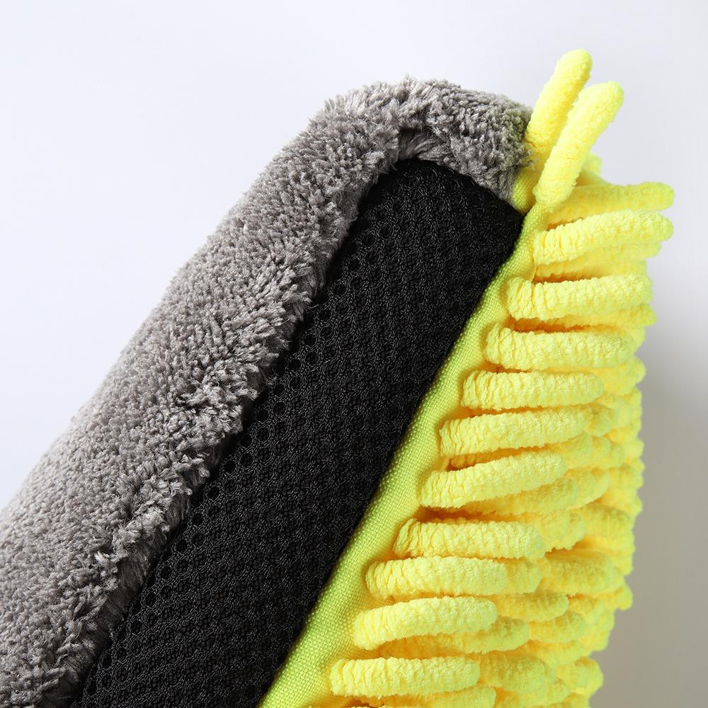 MJJC Chenille and Microfiber Wash Mitt with Waterproof Liner