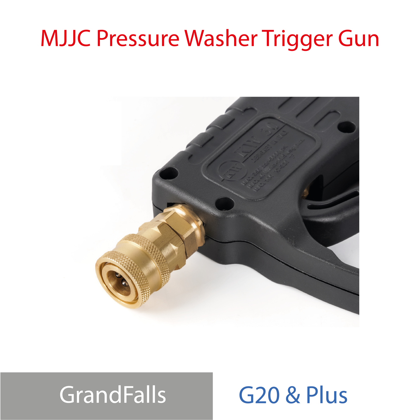 Giraffe Tools Grandfalls Pressure Washer G20 & Plus - MJJC Light Weight Pressure Washer Short Trigger Gun with Live Swivel