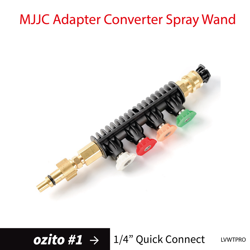 Ozito1 MJJC Adapter Converter pressure washer Spray Wand MJJC