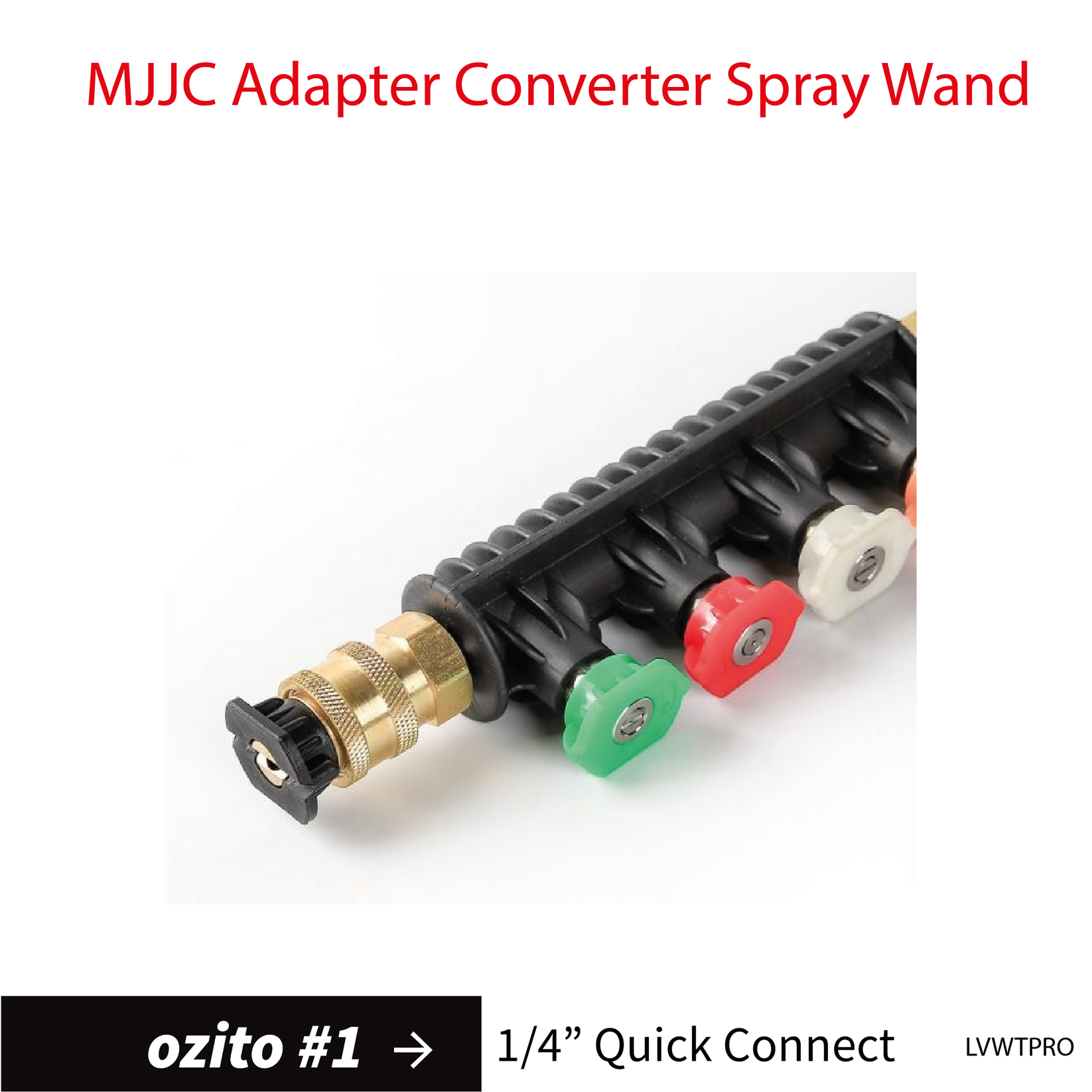 Ozito1 MJJC Adapter Converter pressure washer Spray Wand MJJC